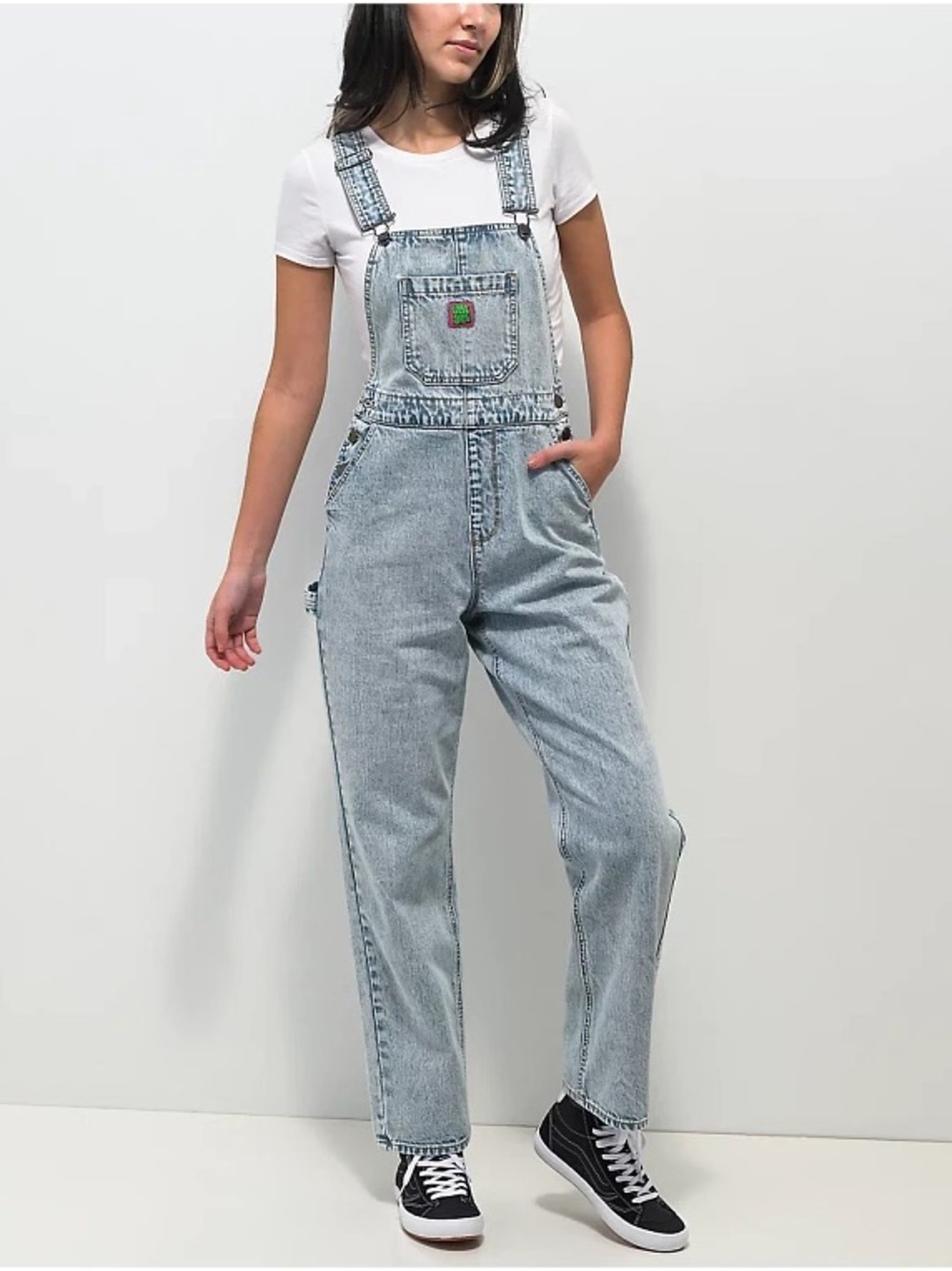 Empyre retro 80s 90s style acid wash wide leg denim overalls Women’s Size M